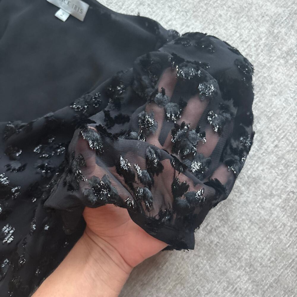 $1,400 Black Iris The Daisy Maxi Dress in Black - Picture 4 of 6